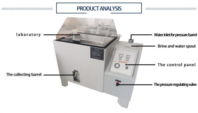 ASTM B117 Aparatı Sis Tuz Sisi Püskürtme Odası Tuz Püskürtme Korozyon Test Aparatı 2