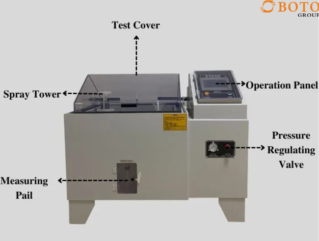 SUS304 Salt Spray Test Chamber with Spray Distance 30cm~50cm Internal Dimensions 120x100x50