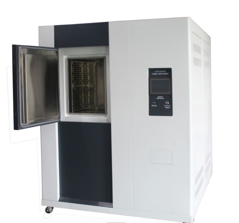Yapılandırılabilir İki Kutulu Isı Şok Deneme Odası 60 °C'den 200 °C'ye kadar, Savunma, Havacılık, Elektronik için Çoklu Güvenlik Koruması